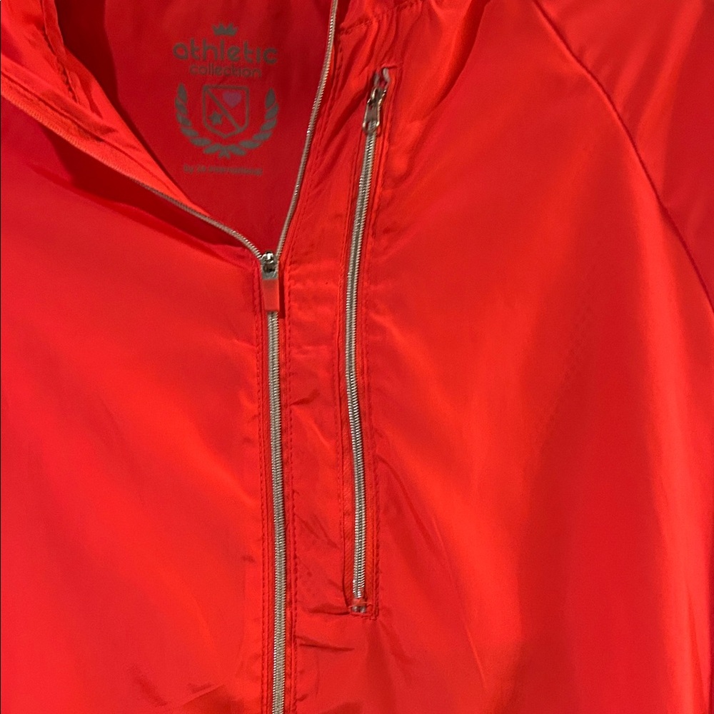 Athletic Collection by 26 International Bright Pink Hooded Running Jacket - Picture 3 of 6